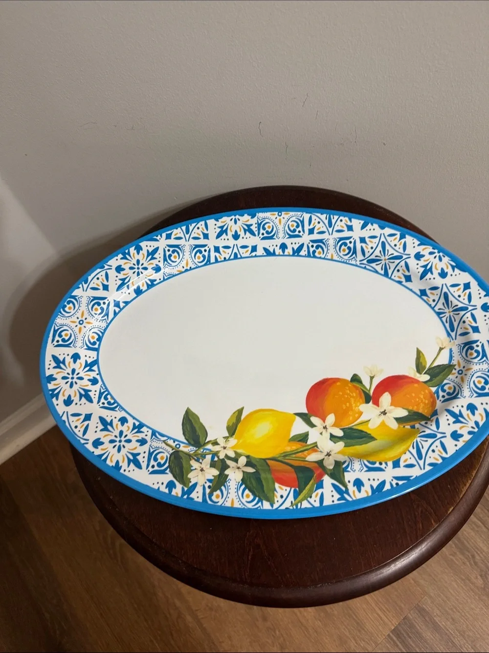 Celebrate It Blue Floral & Citrus Serving Set